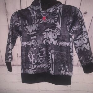 AND1 Kids Graphic Hoodie - Black, Gray, and Red